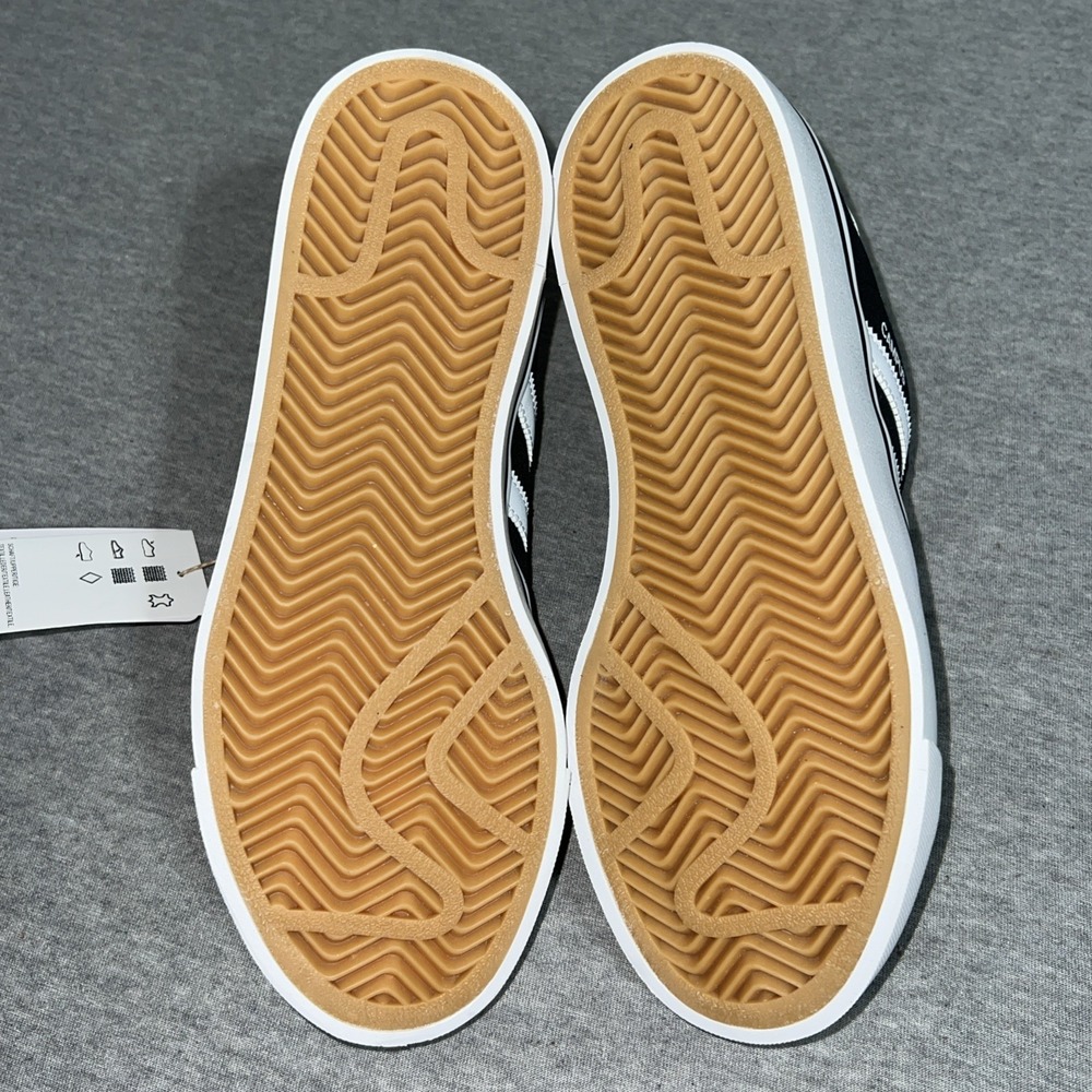 Adidas Campus Vulc J Black White Retro Sneakers Womens 6.5 Kids 4.5 IH8038 - Picture 14 of 16